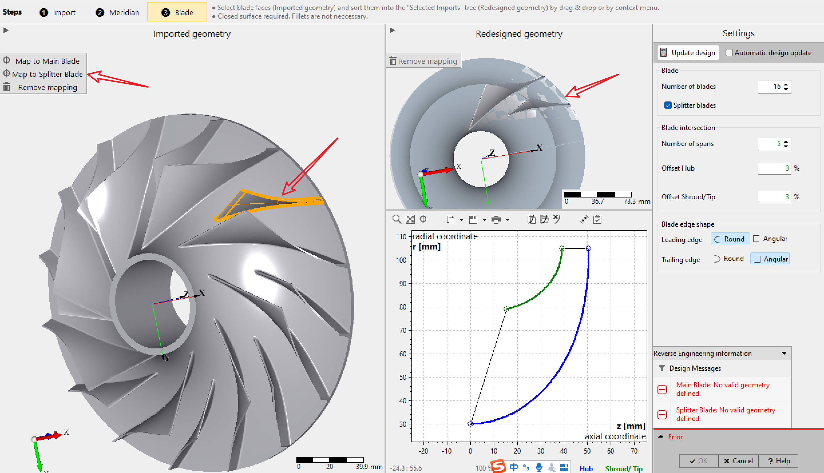 Cfturbo2022逆向设计离心式叶轮(带副叶片)教程
